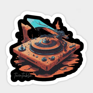 Vintage turntable Sticker